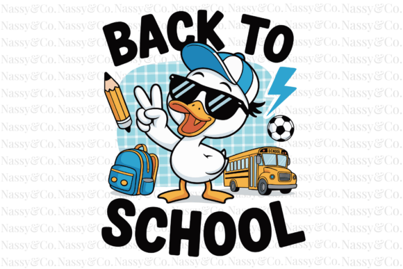 Back to School Boy Goose PNG