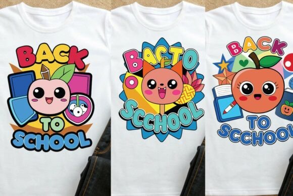 Back to School Cute Cartoon Graphics: A Vibrant Addition to Educational and Creative Projects