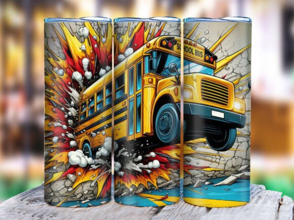 Back to School, School Bus Tumbler V.4: A Practical Design for Personalized Use