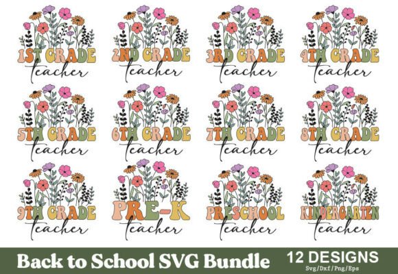Back to School SVG Bundle, Flower Floral: A Creative Powerhouse for Designers and Entrepreneurs
