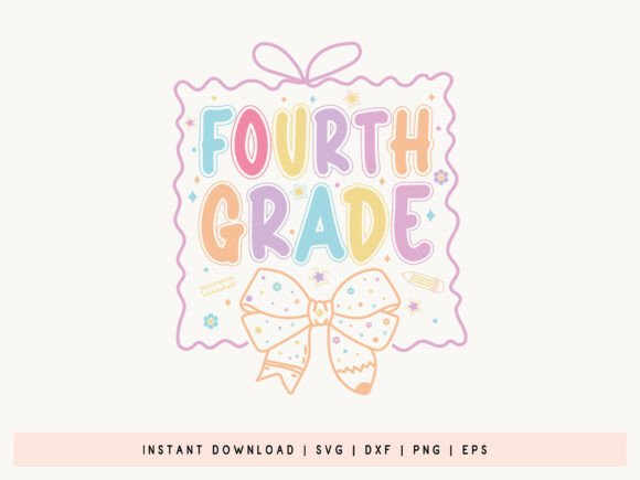 Fourth Grade - Back to School SVG File: A Versatile Asset for Creators and Educators