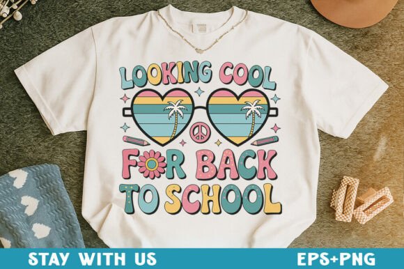 Looking Cool for Back to School PNG: A Stylish Design for Educational Creations