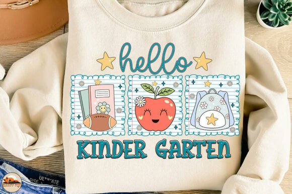 Preppy Kinder Garten, Back to School PNG: A Versatile Design for Creative Projects