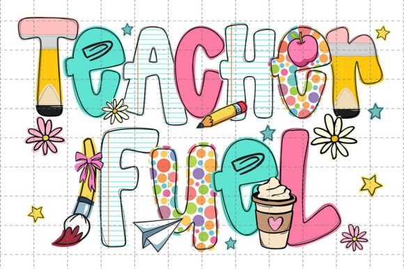 Retro Teacher Fuel Png, Back to School: A Digital Asset for Creative Projects