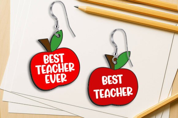 SVG Apple Teacher Earring Back to School: A Creative and Personalized Gift Idea